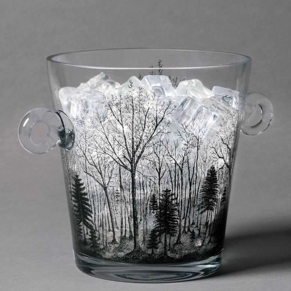 John Derian Cold As Ice Glass Bucket